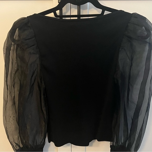 Abella Puff Sleeve Square Neck Sweater - Picture 12 of 16